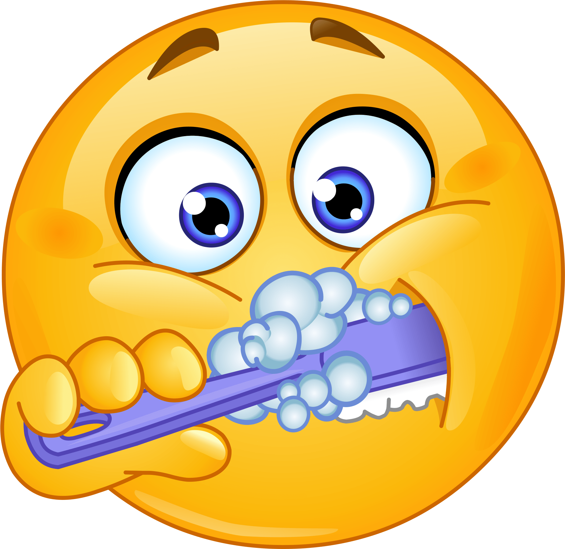 Brushing Teeth Emoji Decal